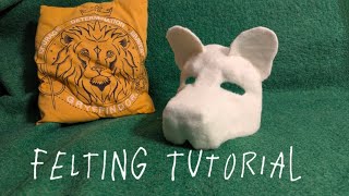 Felting tutorial (feline / canine) 