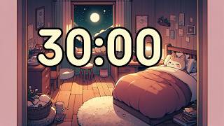 Soft Reset 30 Minute Timer🐱| Cozy Lofi Ambient Music for Overstimulated Minds screenshot 4