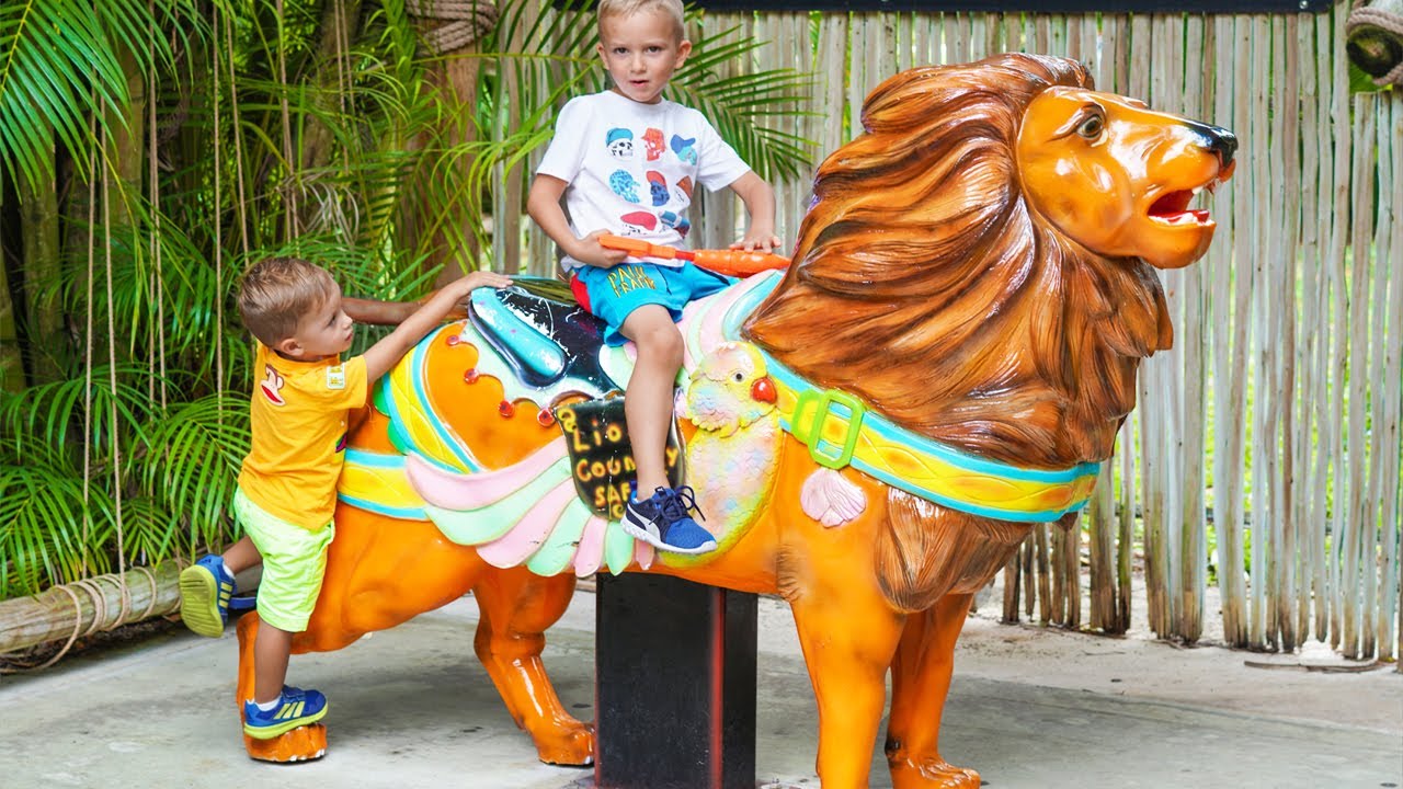 블라드와 니키타, 사파리 파크에서 신나게 놀아요!