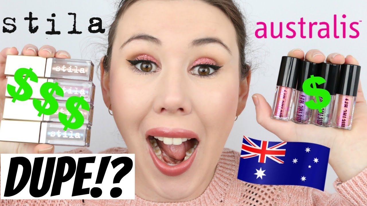 Australis Metal AF Liquid Eyeshadow Review | Stila Magnificent Metals Dupe??