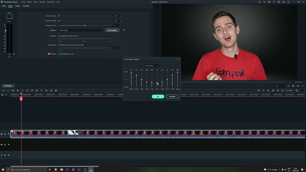 Filmora X | Comment obtenir une voix chaleureuse dit Radio ? - Voix Off