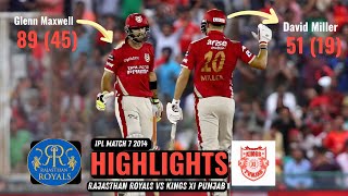 IPL 2014: KXIP vs RR | Match 7 Highlight - Punjab vs Rajasthan | Miller & Maxwell Brillant Run Chase screenshot 3