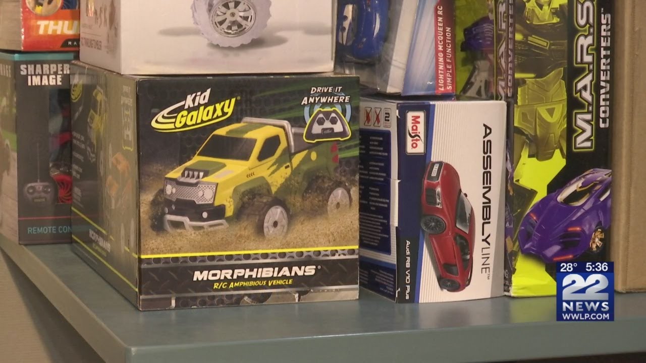 Toy donations at Springfield Shriners Hospital for hospitalized