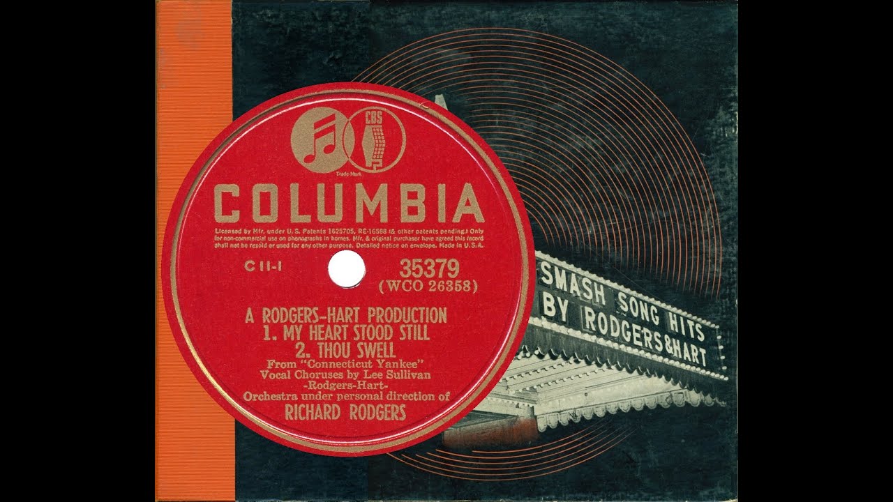 Richard Rodgers conducts: 01 My Heart Stood Still / Thou Swell (Lee Sullivan, vocal)