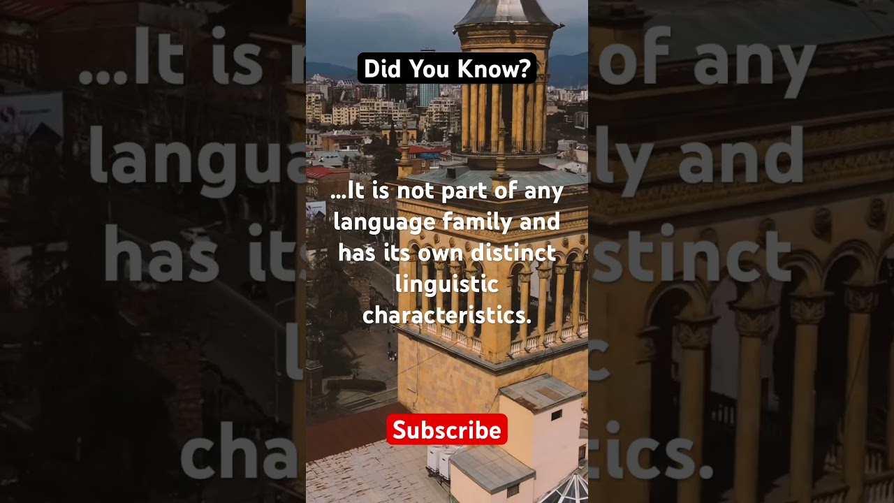 Unique Georgian language… 