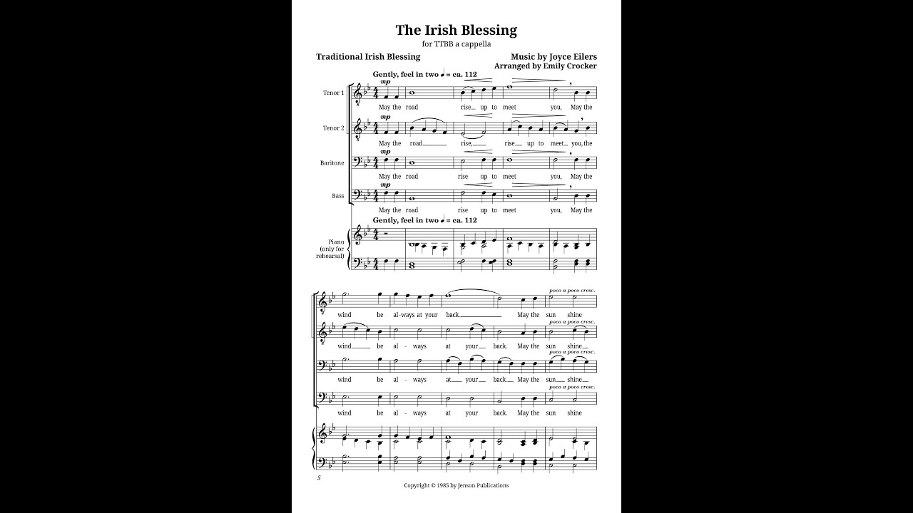 The Irish Blessing TTBB