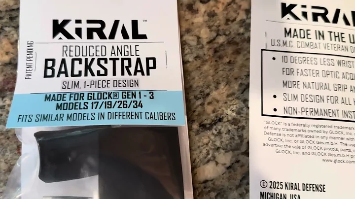 KiRAL Reduced Angle Backstrap | #glock