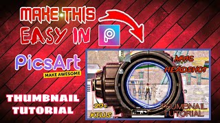 How to edit Pubg Mobile thumbnail easy in picsart | Shiva Mike Gaming screenshot 4