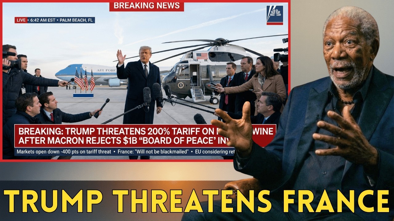 Morgan Freeman | Trump Demands $1 Billion From France, Threatens 200% Wine Tariff