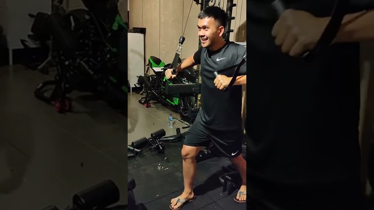 Test latihan menggunakan Multigym Import Commercial Ricky Syamsuri oleh Customer kami di Bandung