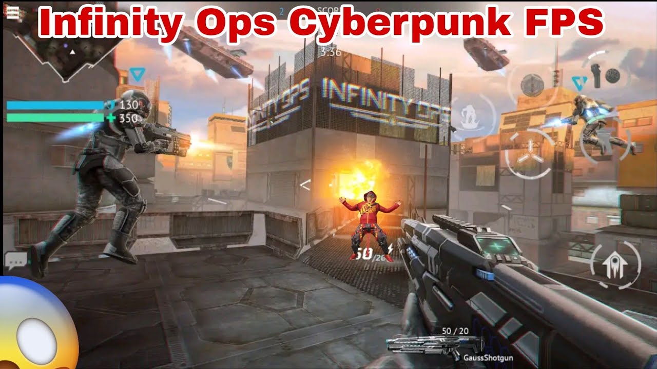Infinity Ops Cyberpunk FPS full gameplay😱 || 3d shooting game