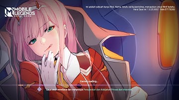 Loading screen MLBB || Zero Two [Darling In The Franxx] || Floating || FHD || NO PASSWORD 🔓✓
