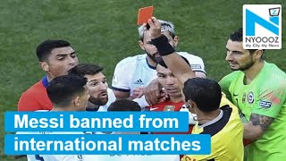 Argentina captain lionel messi was banned from international football
for three months after he heavily criticized the south american
governing body...