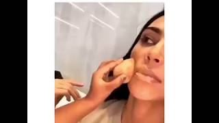 North crying because Kim moved whilst she was doing her makeup