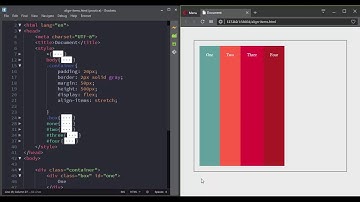 The align-items property with CSS Flexbox