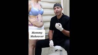 شد ترهل البطن وشد وتكبير الثدي وشفط وإعادة حقن الدهون مابعد الولادة Mommy Makeover surgery