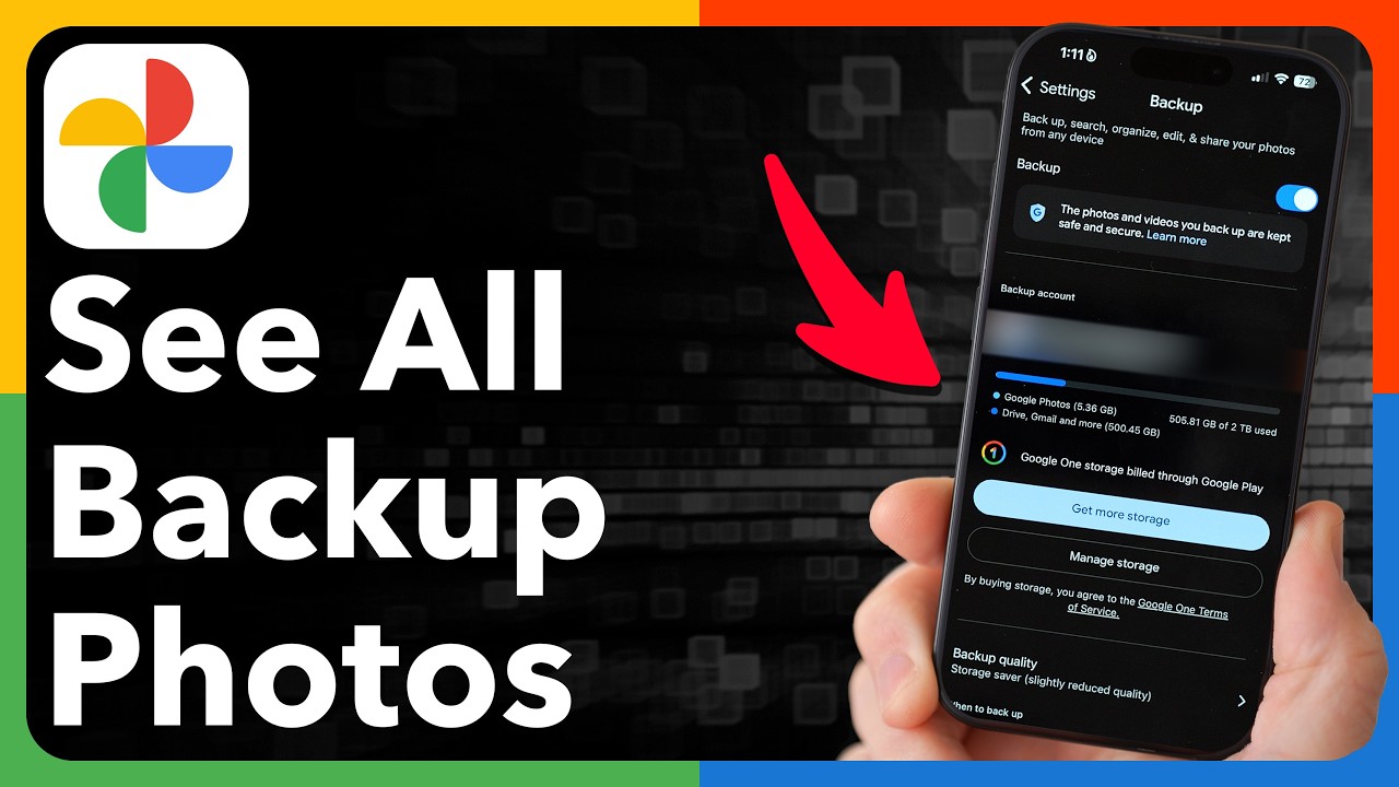 How To See All Backup Photos In Google Photos - YouTube