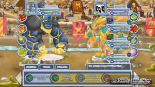 Miscrits Woc Defeating Electrak By Using Light Lavarilla