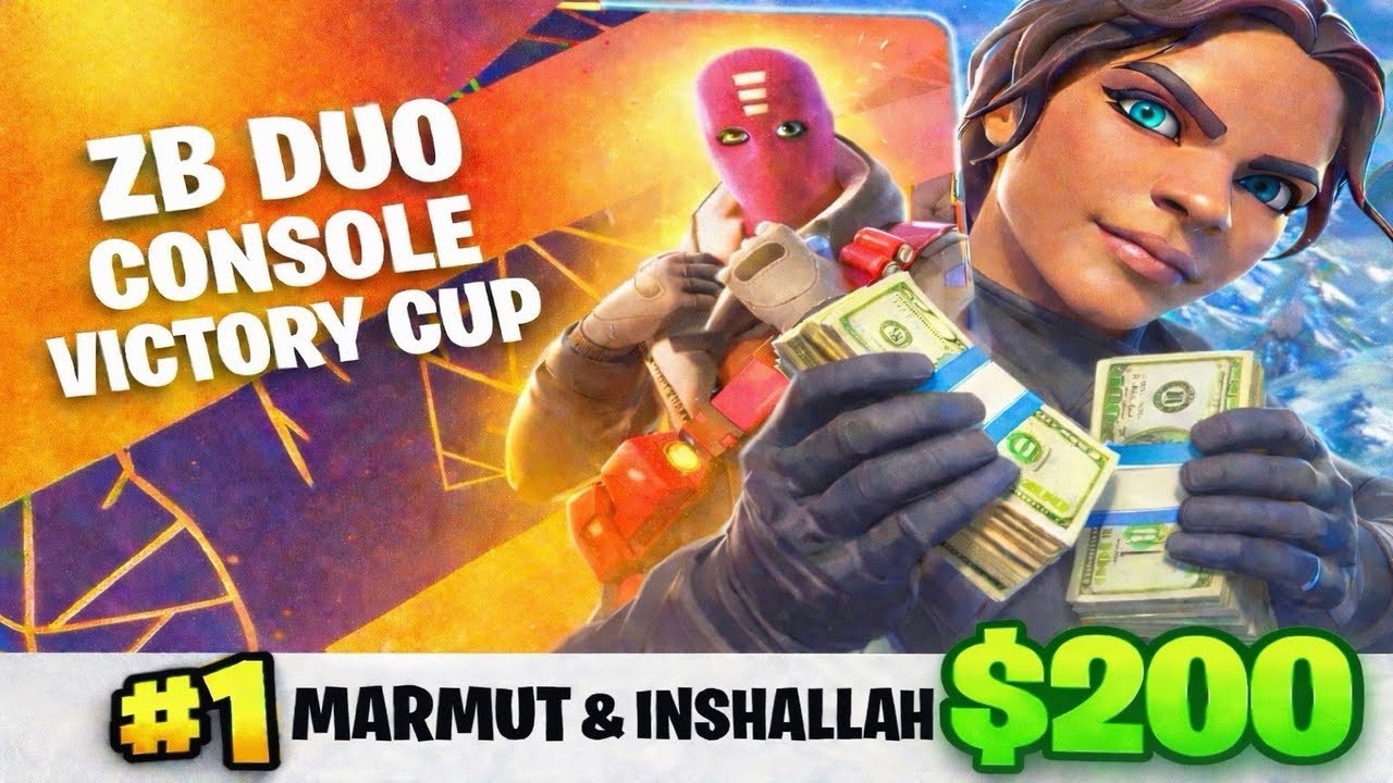 How I Won the console Zero Build Victory Cash Cup +200$ 🏆🎮