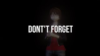 Don't forget (Lips sync test) | MMD x Blender animation