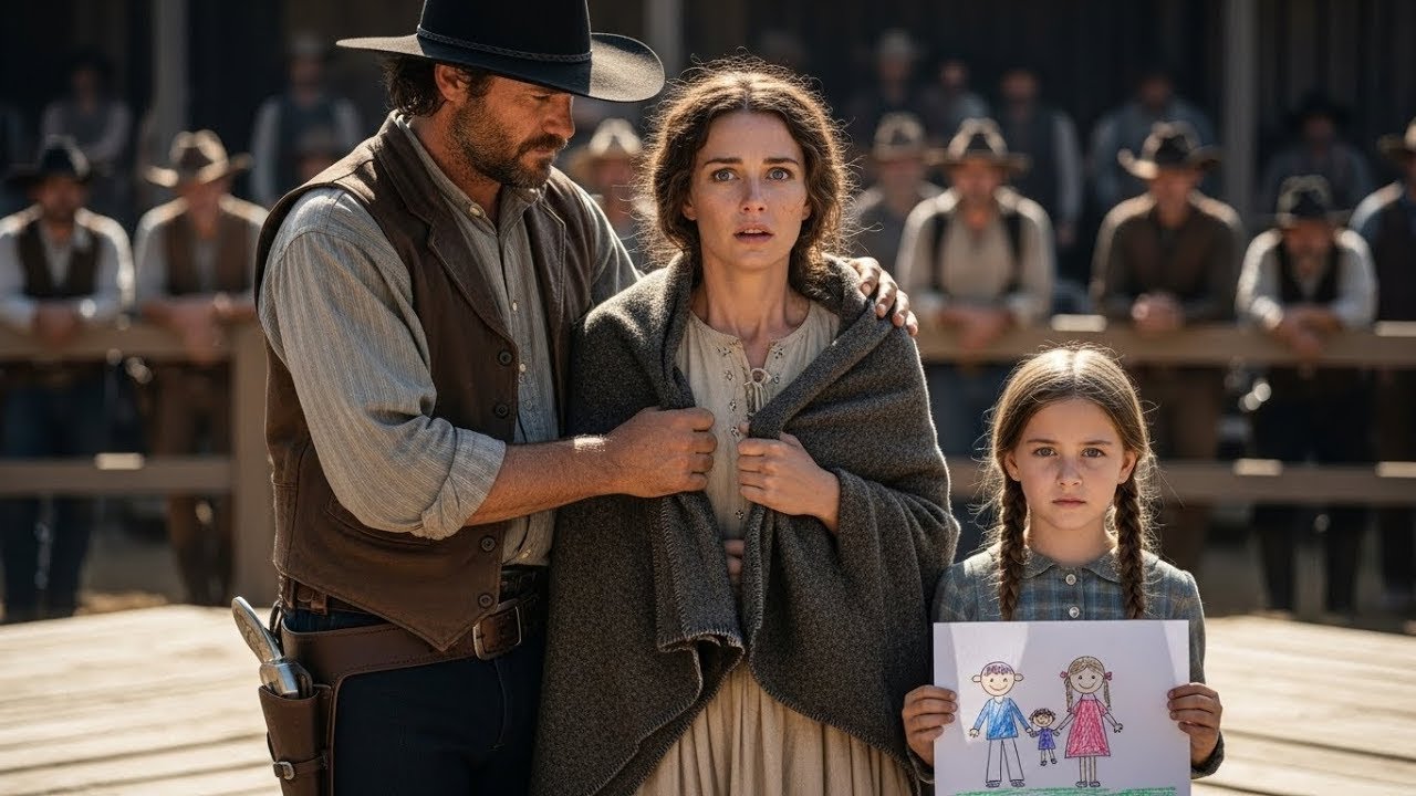 They Sold Her Like Property—Until a Quiet Cowboy Paid Everything and Said “You’re Safe”