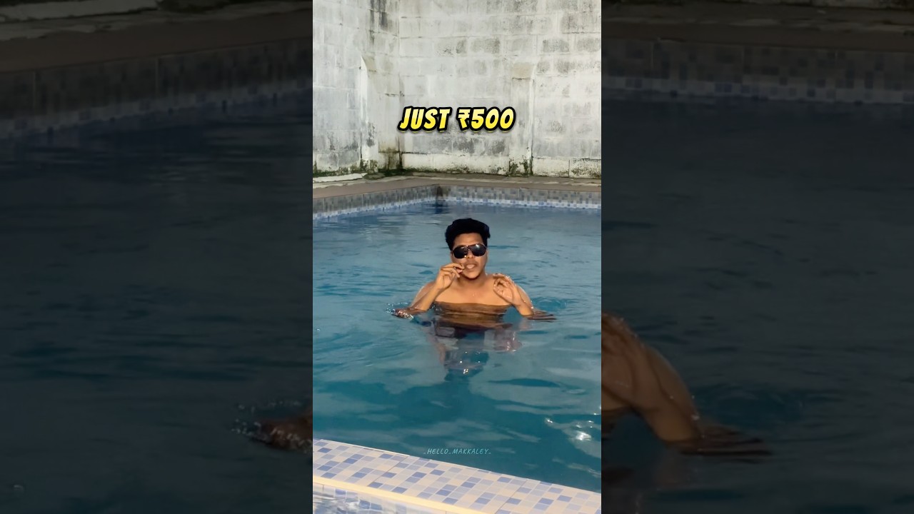 500₹ room stay with swimming pool in Pondicherry 