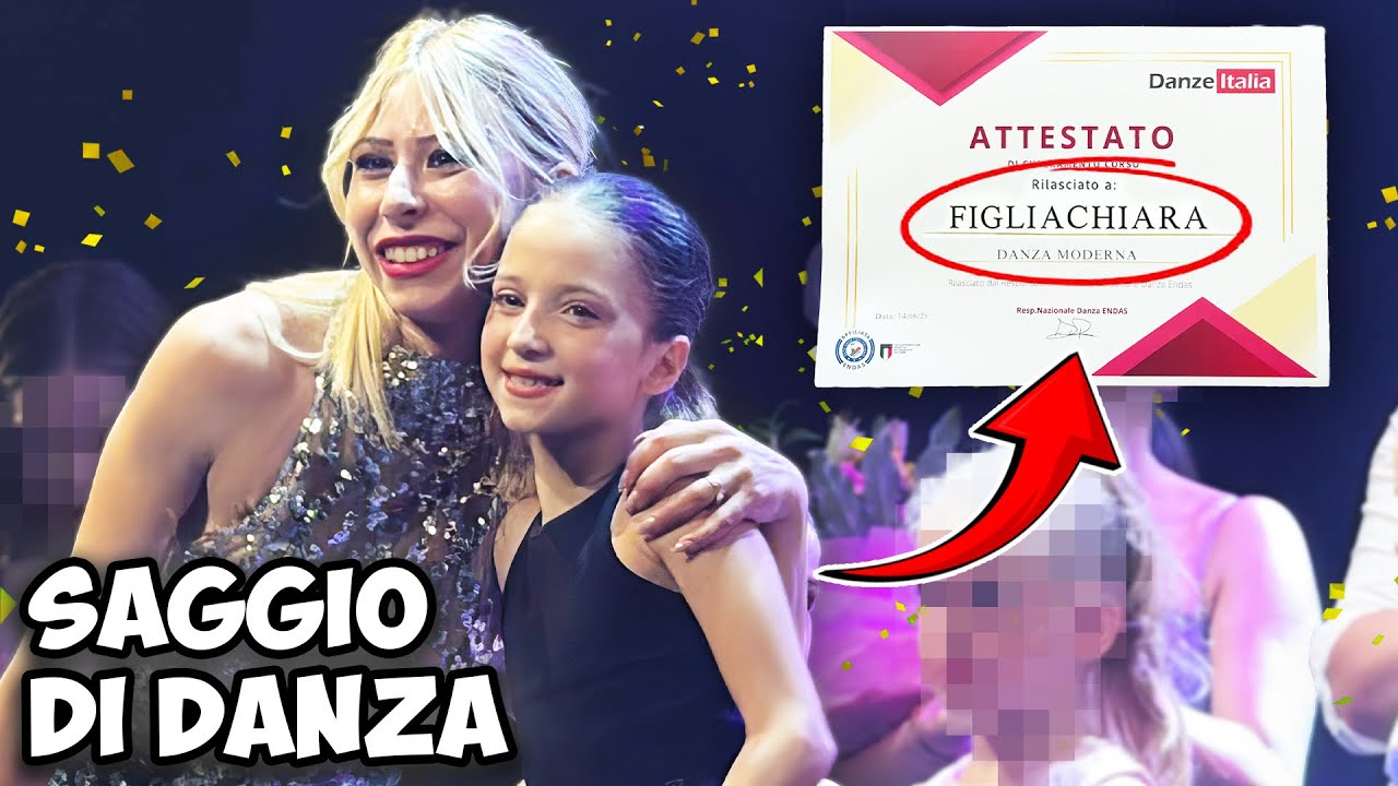 VLOG! INTERO SAGGIO DI DANZA , FIGLIACHIARA FA LA BALLERINA E L'ATTRICE !