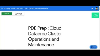 Challenge Lab:PDE Prep—Cloud Dataproc cluster operations and maintenance