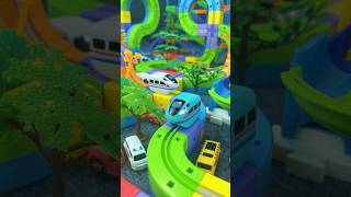 Creative splicing gameplay of magnetic levitation train #asmr #toys #automobile #disneytoys #lego