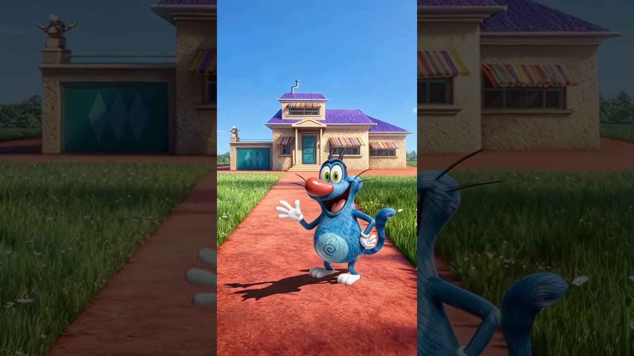“From real life to Oggy’s cartoon! 😎🎨 
