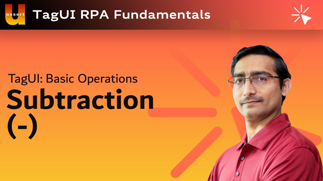 TagUI Basic Operator Subtraction