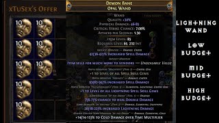 POE: 3 Minute Guide to Crafting Lightning Wands (up to 80 Div) (🟦difficult)