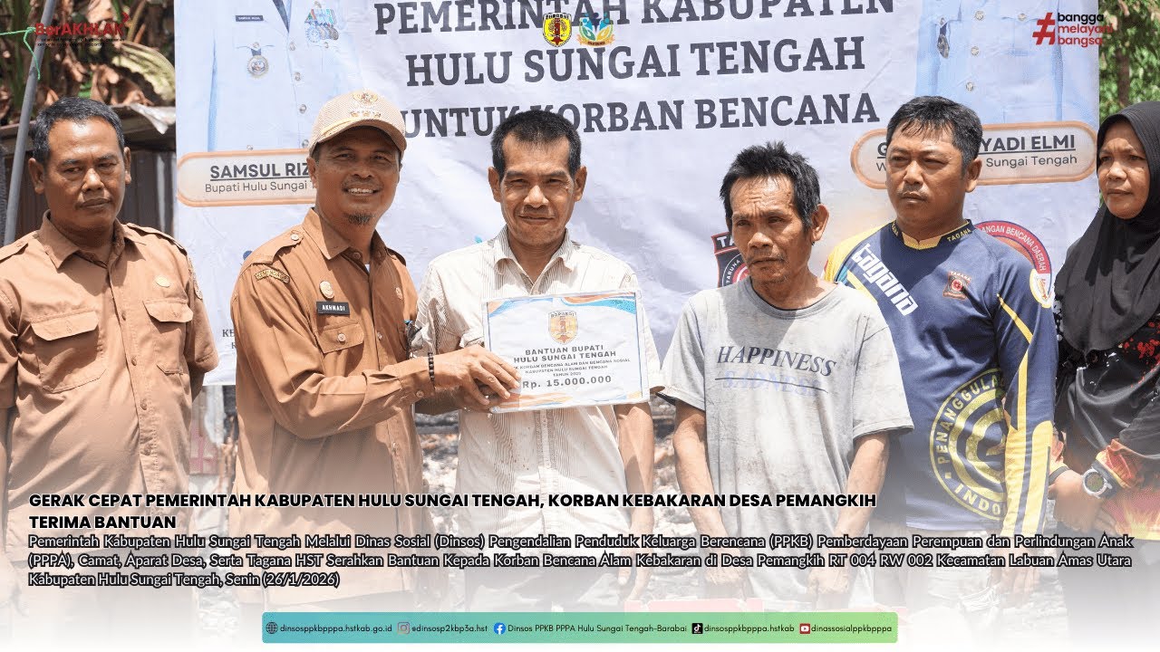 PENYERAHAN BANTUAN KEBAKARAN DESA PEMANGKIH