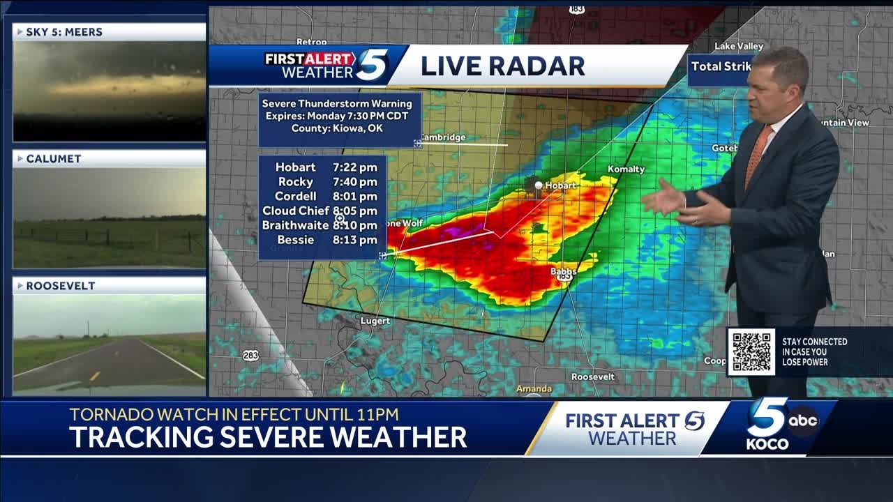 7:15 p.m. April 28, 2025 Update: Severe storms move across Oklahoma ...