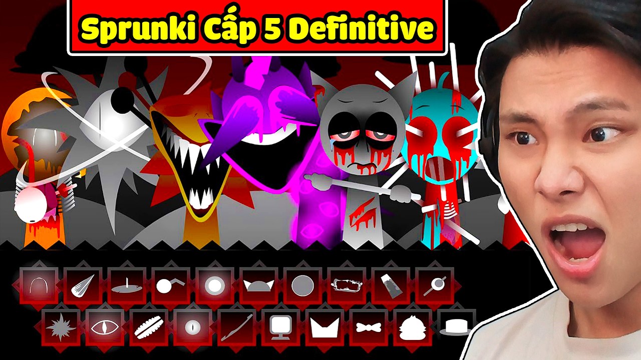 SPRUNKI CẤP 5 DEFINITIVE (CUỐI CÙNG)✨😱JAYGRAY MỞ KHÓA INCREDIBOX SPRUNKI PHIÊN BẢN PHÁT SÁNG ĐOM ĐÓM