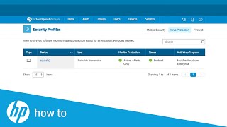 Security | HP Touchpoint Manager | HP Support