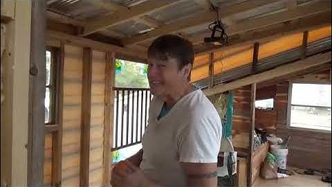 The Treehouse Project, Part 40: Drying In, & Hanging Selina