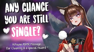 Flirty Kitsune treats your Insomnia 💗 [Massage | ASMR Binaural | Cuddles & Heartbeat | Monster Girl]