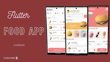 Food app UI design Flutter speed code PART 2