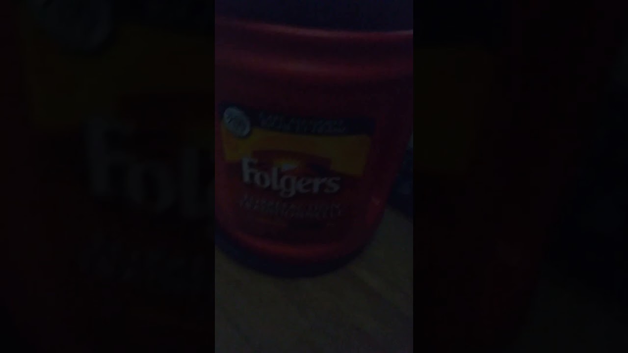 The long awaited return of the Folgers Coffee Container