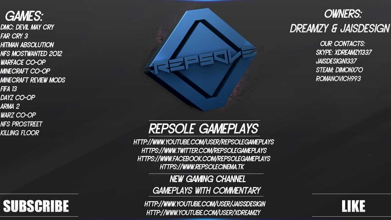 НОВЫЙ ИГРОВОЙ КАНАЛ.''REPSOLE GAMEPLAYS'' NEW GAMING CHANNEL.