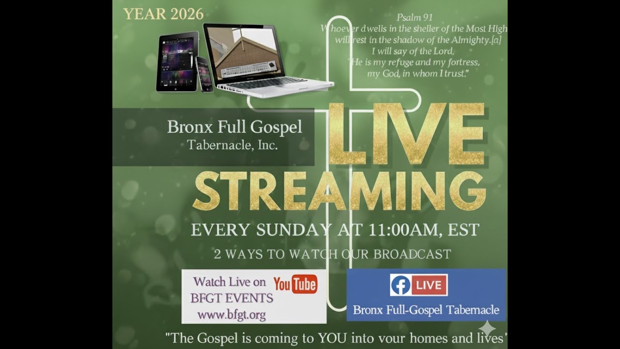 9/20/2026 - BFGT Live - Bronx Full Gospel Tabernacle Sunday Service