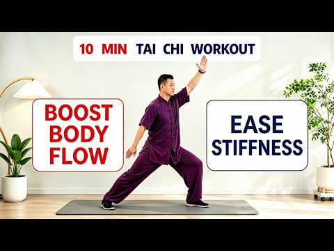 Easy Daily Tai Chi | Support Gentle Waist Toning & Ease Back Tension In 10 Minutes