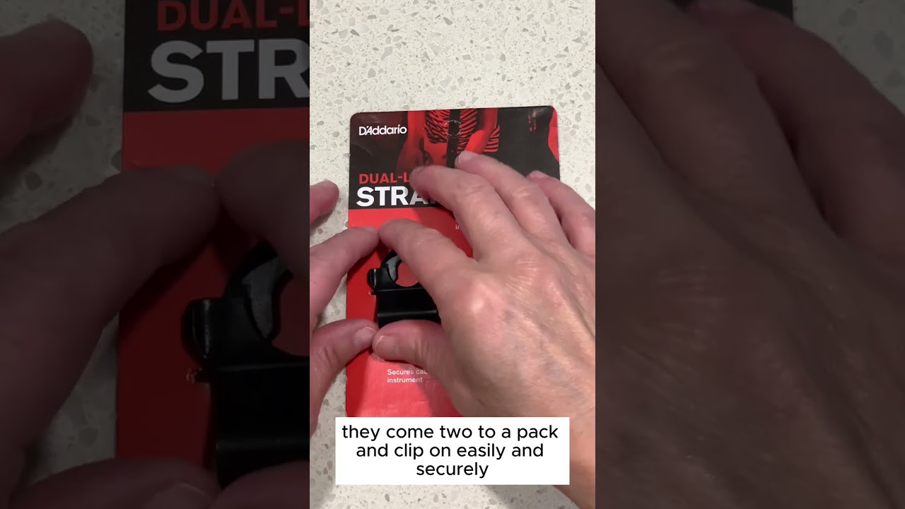 D'Addario's Dual-Lock Guitar Strap Locks