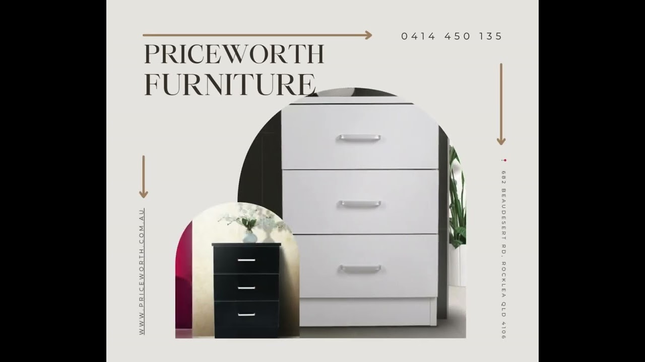 ✨ Black & White Chest Drawer – Modern Style & Practical Storage ✨