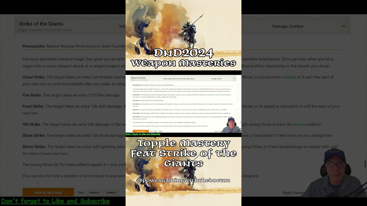 Опрокидывание в D&D: Мастерство владения оружием. Как работает опрокидывание в сочетании с умение...