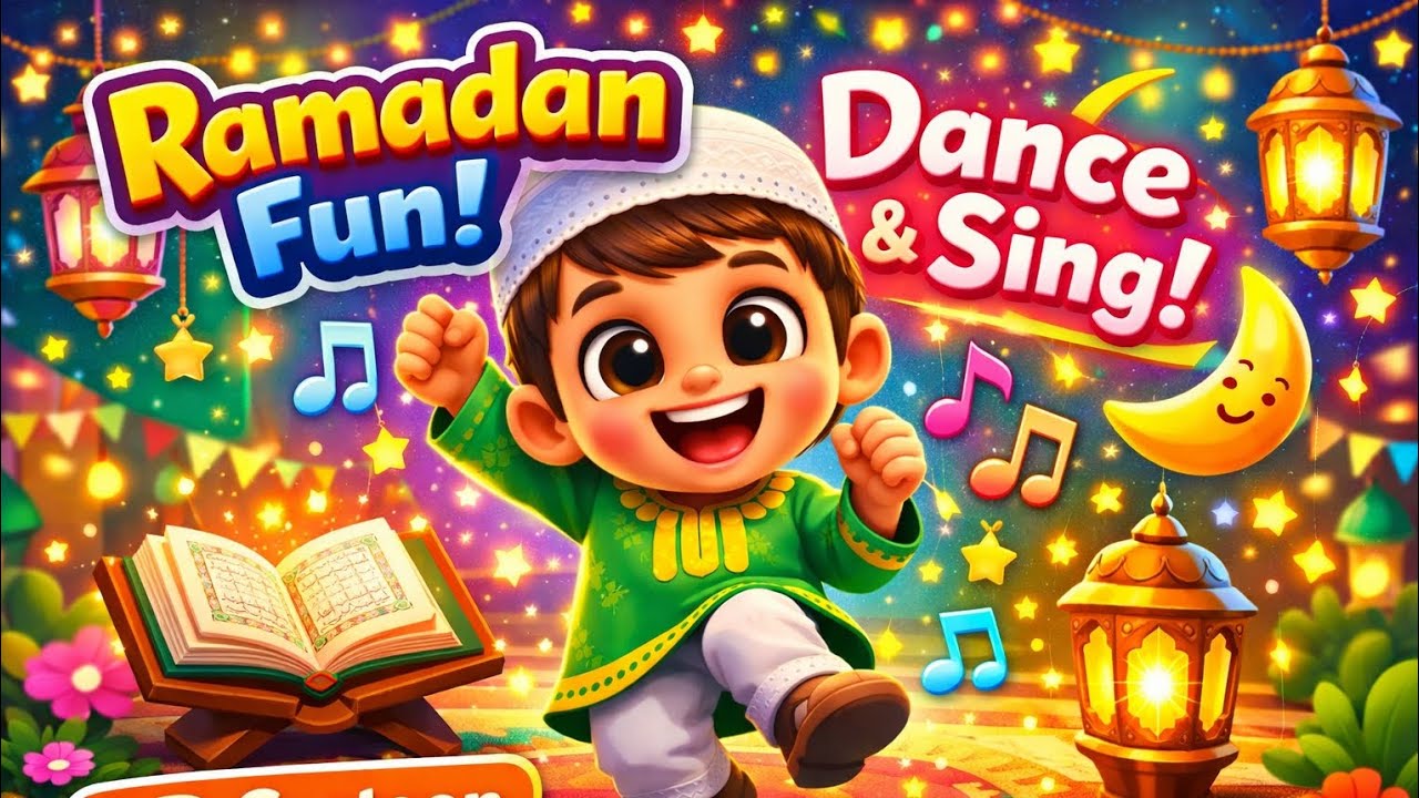 Ramadan Fun for Kids | 3D Islamic Cartoon | Dance & Sing! 🎵