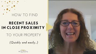 How to find comparable sold prices nearby