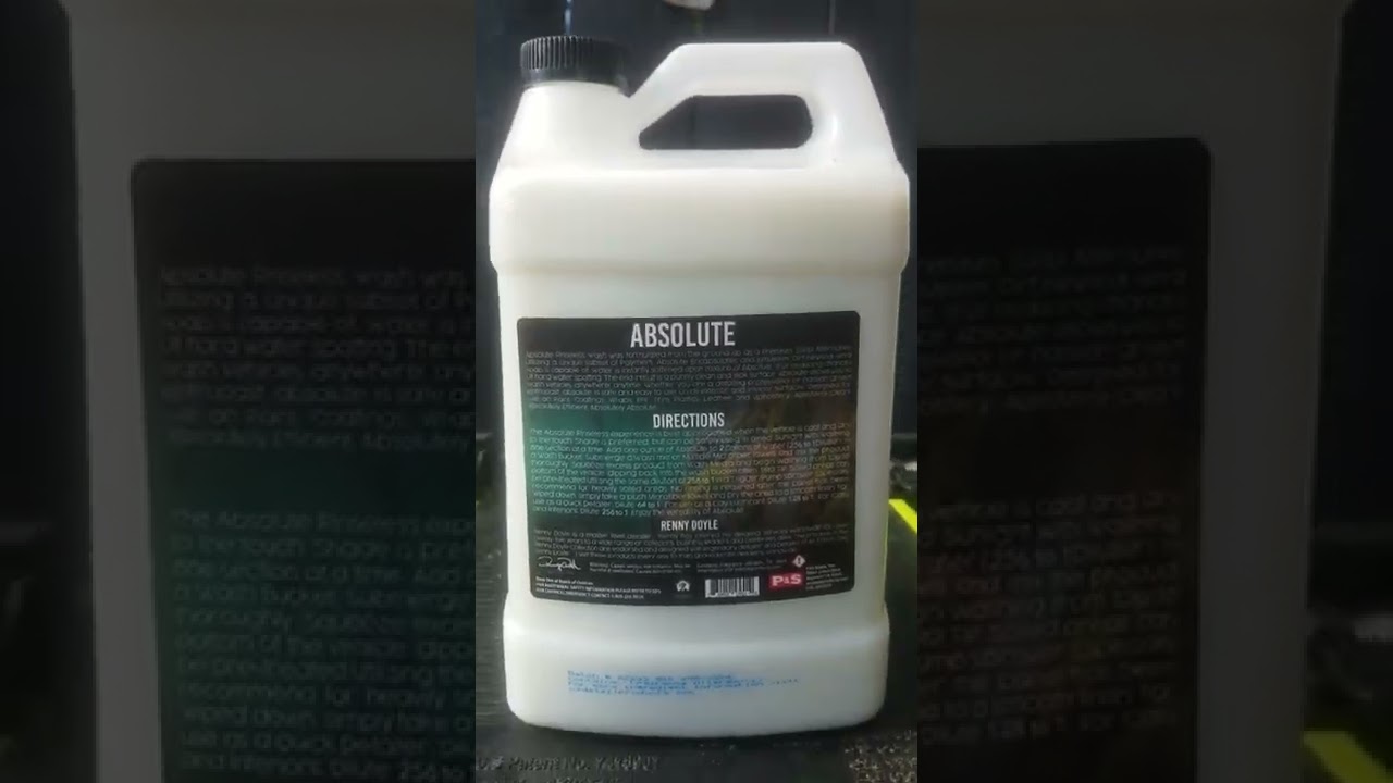 P&S ABSOLUTE 2022 RINSELESS WASH  PACKAGE OPENING