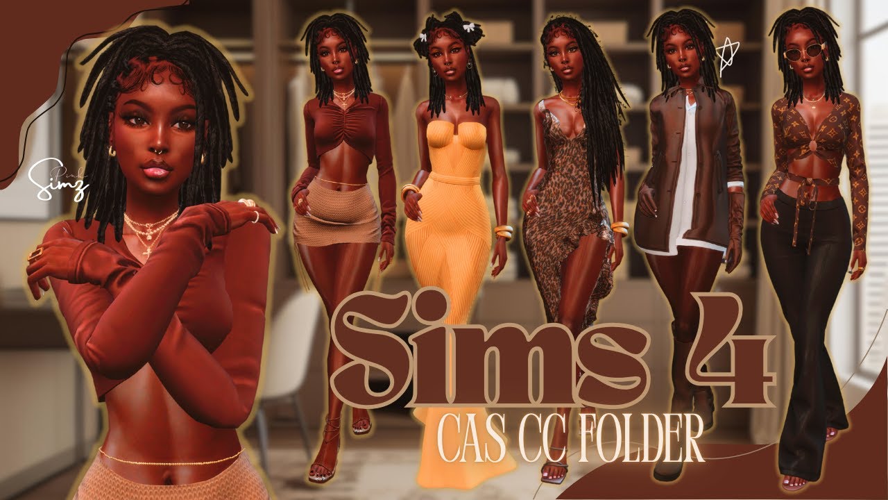The Sims 4 || CAS Sim & CC Folder || Hair & Clothes CC